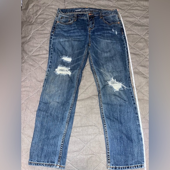Old Navy Distressed Boyfriend Jeans - Picture 1 of 7